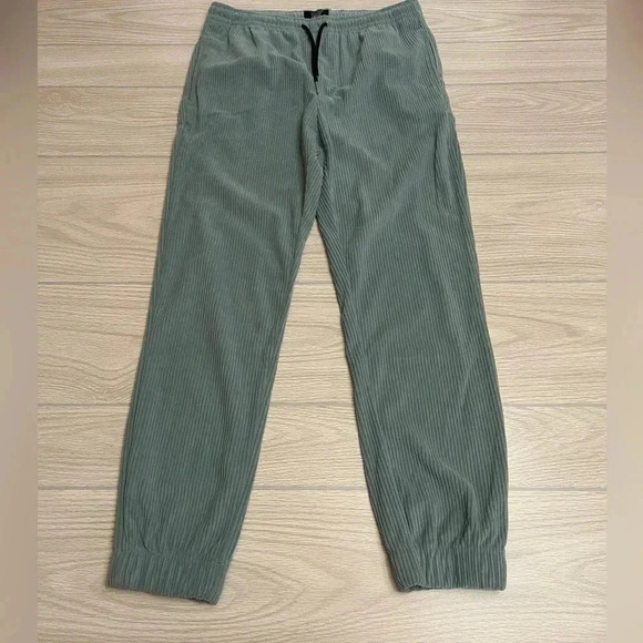 Triumph Tragedy Standard Fit Blue Corduroy Drawstring Pull On Skate Pants Size S - Picture 9 of 10